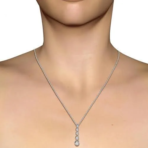 0.20 CT Round Cut Diamonds - Diamond Pendant
