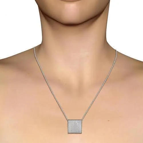 0.85 CT Round Cut Diamonds - Diamond Pendant