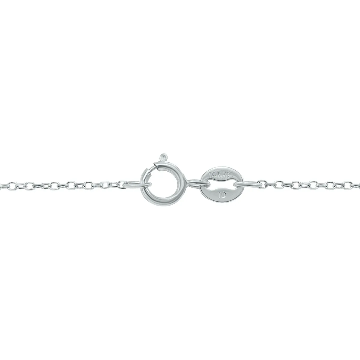 1 Ctw Genuine Round Black Diamond Solitaire Pendant In 14K White Gold