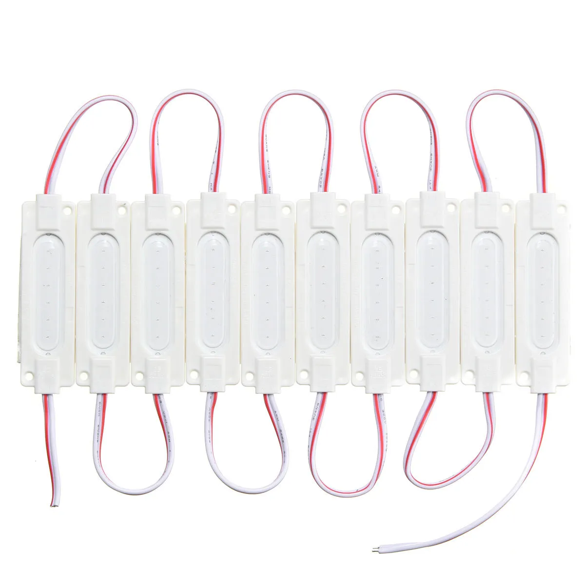 10 PCS Waterproof COB Injection LED Module Strip Light Window Store Front Lighting Lamp DC12V