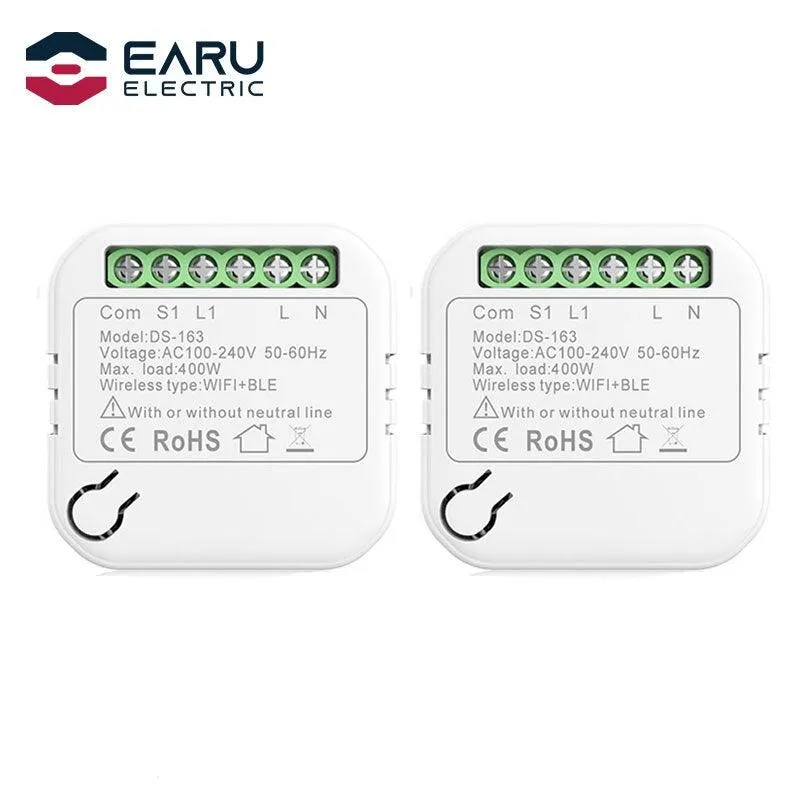 10A WiFi Smart LED Light Switch Relay Breaker Smart Life Tuya Remote Control