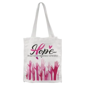 10X12 WHT CANVAS GIFT BAG