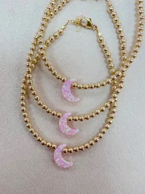 14k Gold Filled "Pink Moon" Bracelet
