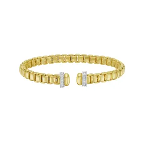 14K Luminous Diamond Venetian Bangle