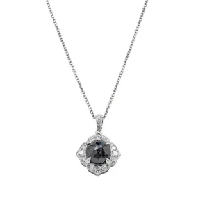 18ct White Gold Black Diamond Paramount Pendant