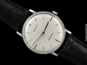 1971 Rolex Precision Vintage Mens Classic Ref. 9829 Dress Watch - Stainless Steel