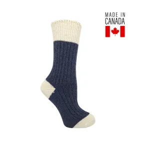 2 PAIR - J.B. Field's Women's "Dark Heather" Cotton Socks (CLEARANCE)