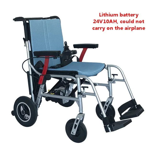 2019 N/W:  15kg  lithium battery intelligent folding electric wheelchair Loading capacity 120KG