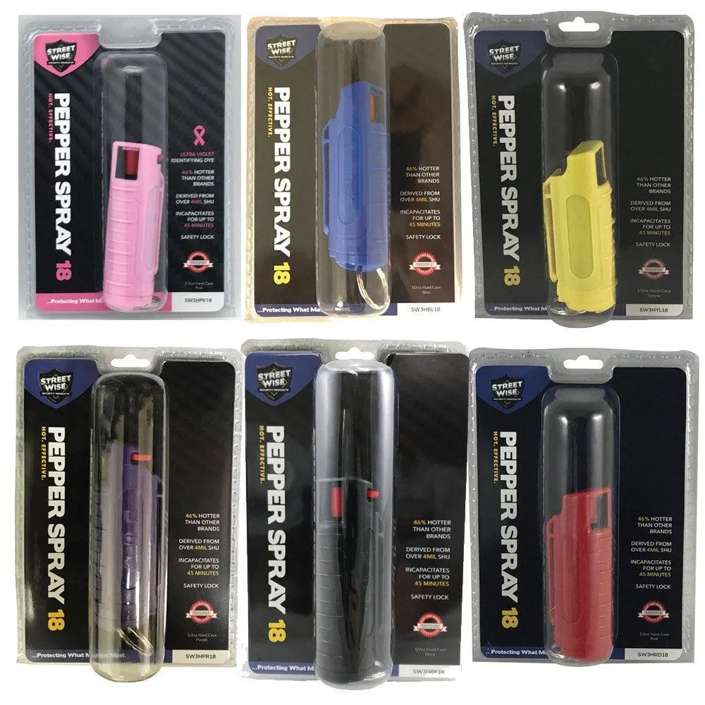 26 Units Pen Knives with Serrated Blade and Pepper Spray Bundle