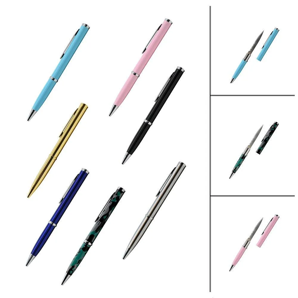 26 Units Pen Knives with Serrated Blade and Pepper Spray Bundle