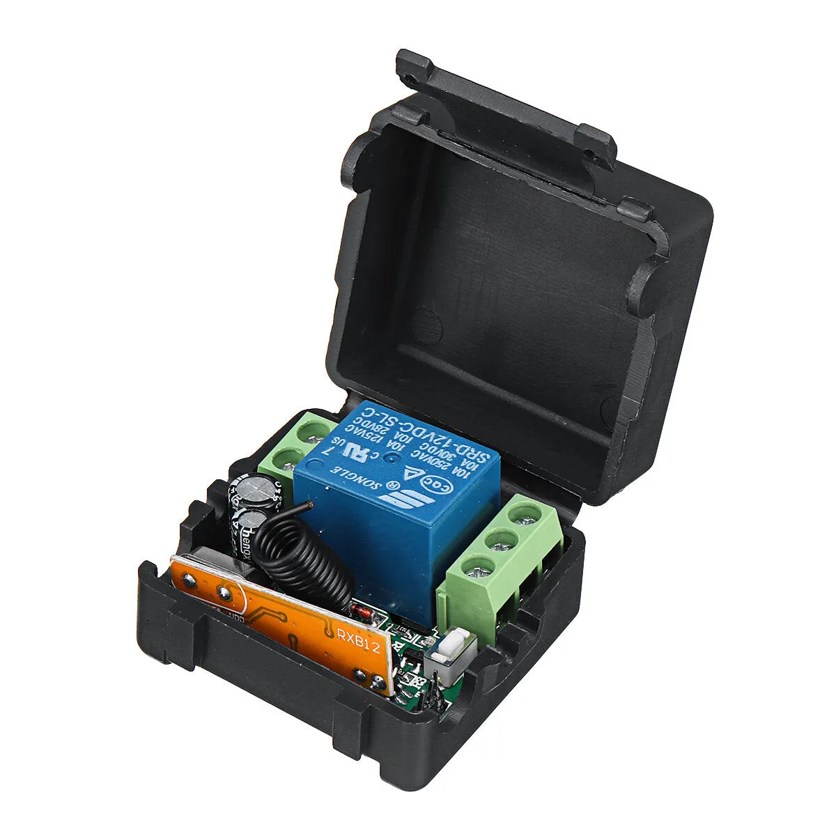 433Mhz DC12V 1CH Wireless Remote Control Switch Relay Receiver Module   2 RF Transmitter