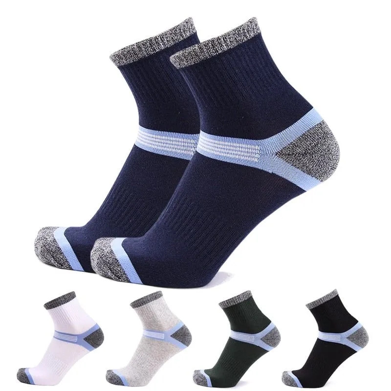 5Pairs Fashion High Quality Cotton Casual Men Sporting Socks