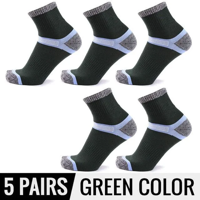 5Pairs Fashion High Quality Cotton Casual Men Sporting Socks