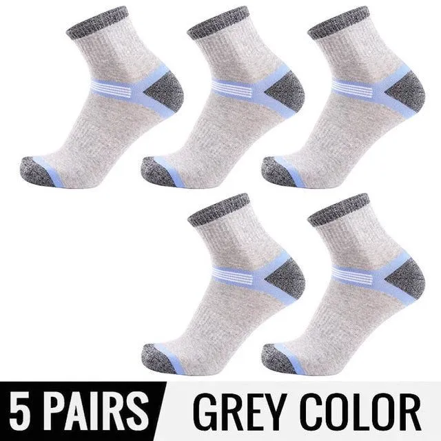 5Pairs Fashion High Quality Cotton Casual Men Sporting Socks