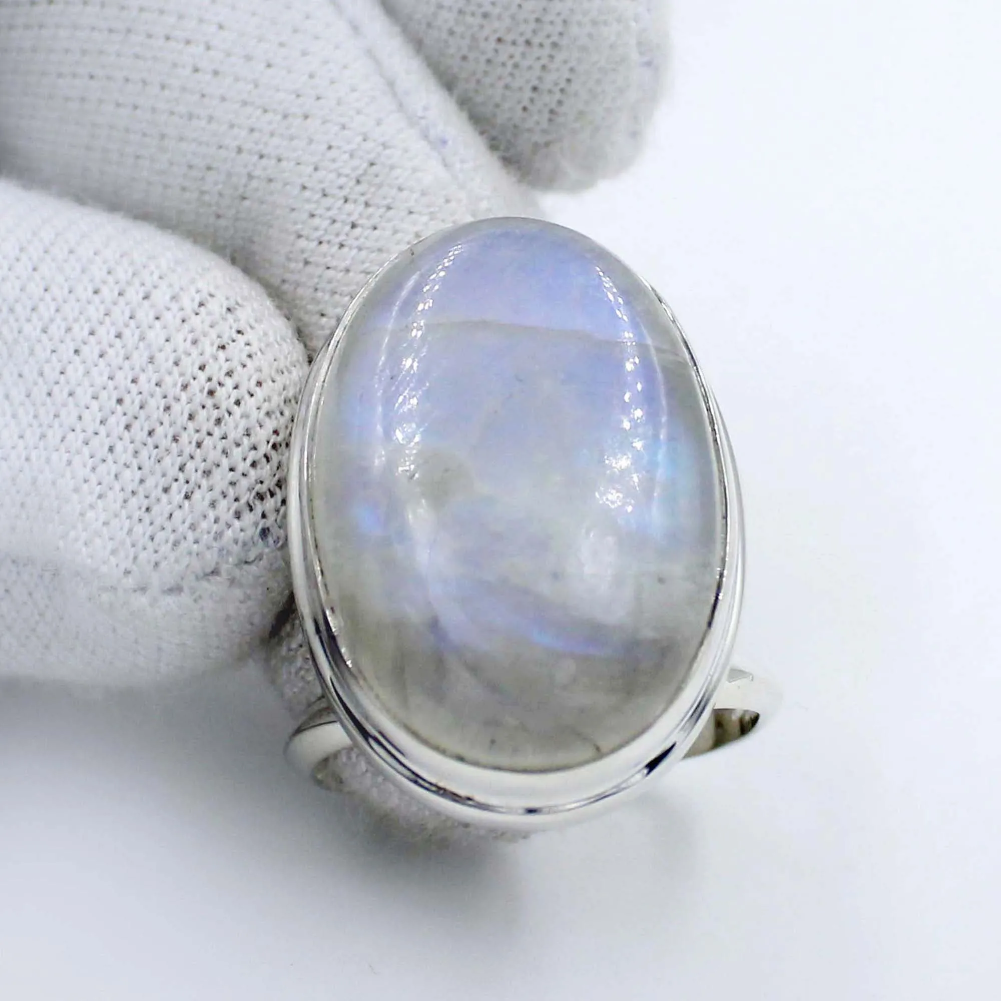 925 Sterling Silver Rainbow Moonstone Jewelry