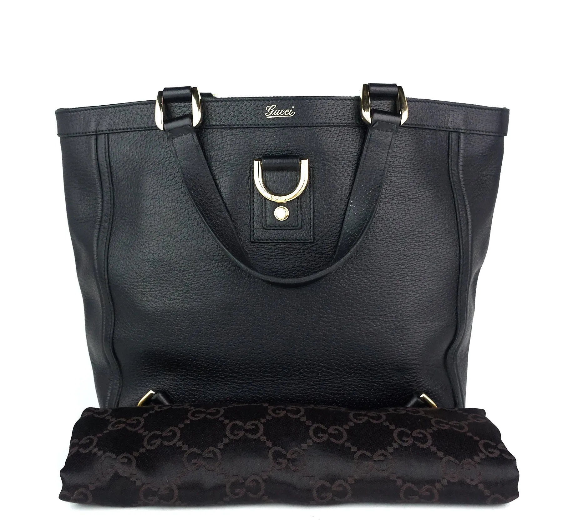 Abbey Leather D-Ring Medium Tote Bag