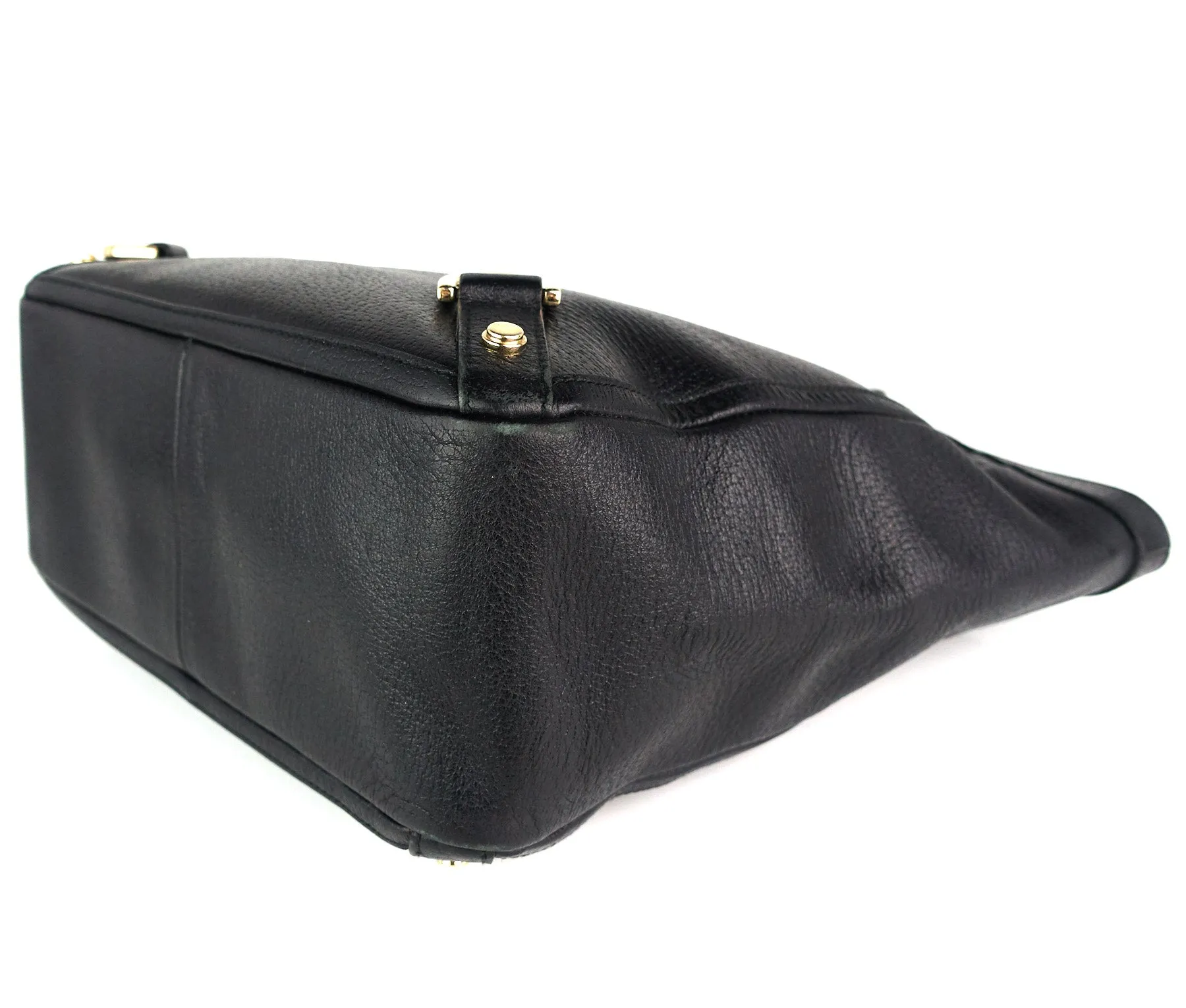 Abbey Leather D-Ring Medium Tote Bag