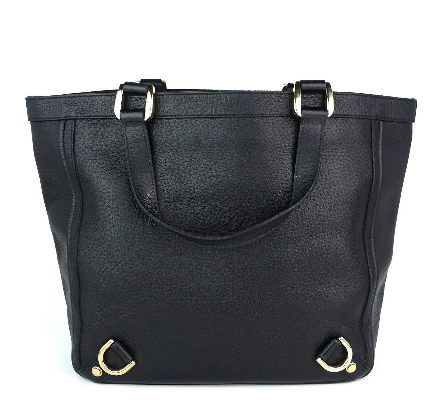 Abbey Leather D-Ring Medium Tote Bag