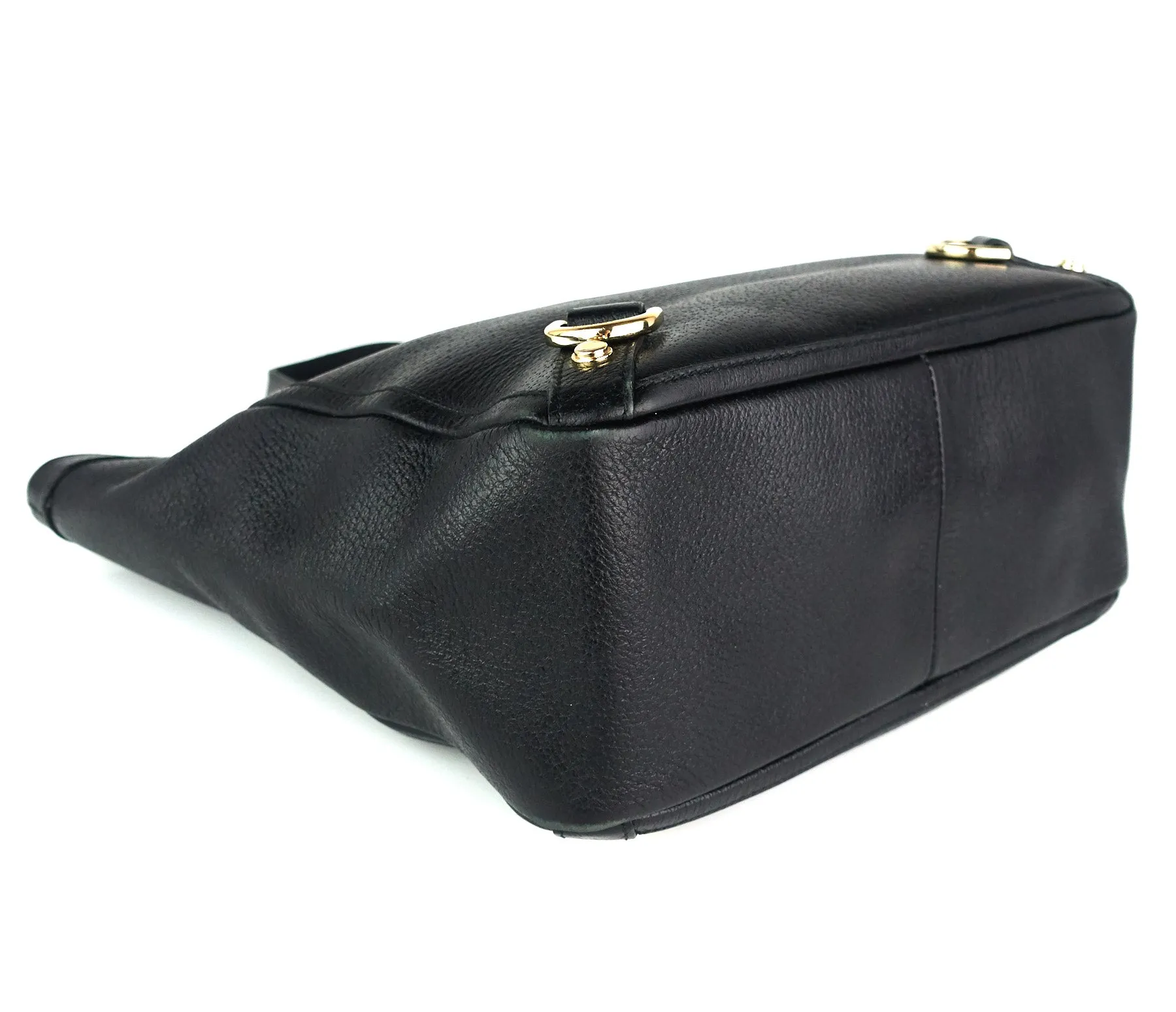 Abbey Leather D-Ring Medium Tote Bag