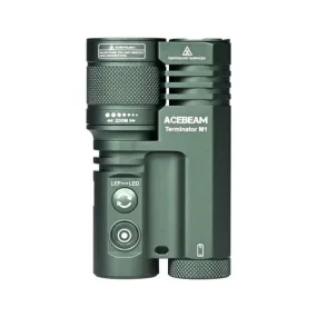Acebeam Terminator M1 Dual Head 3500 Lumen LEP/LED Flashlight 1*21700 USB-C Rechargeable Battery Included - GREEN
