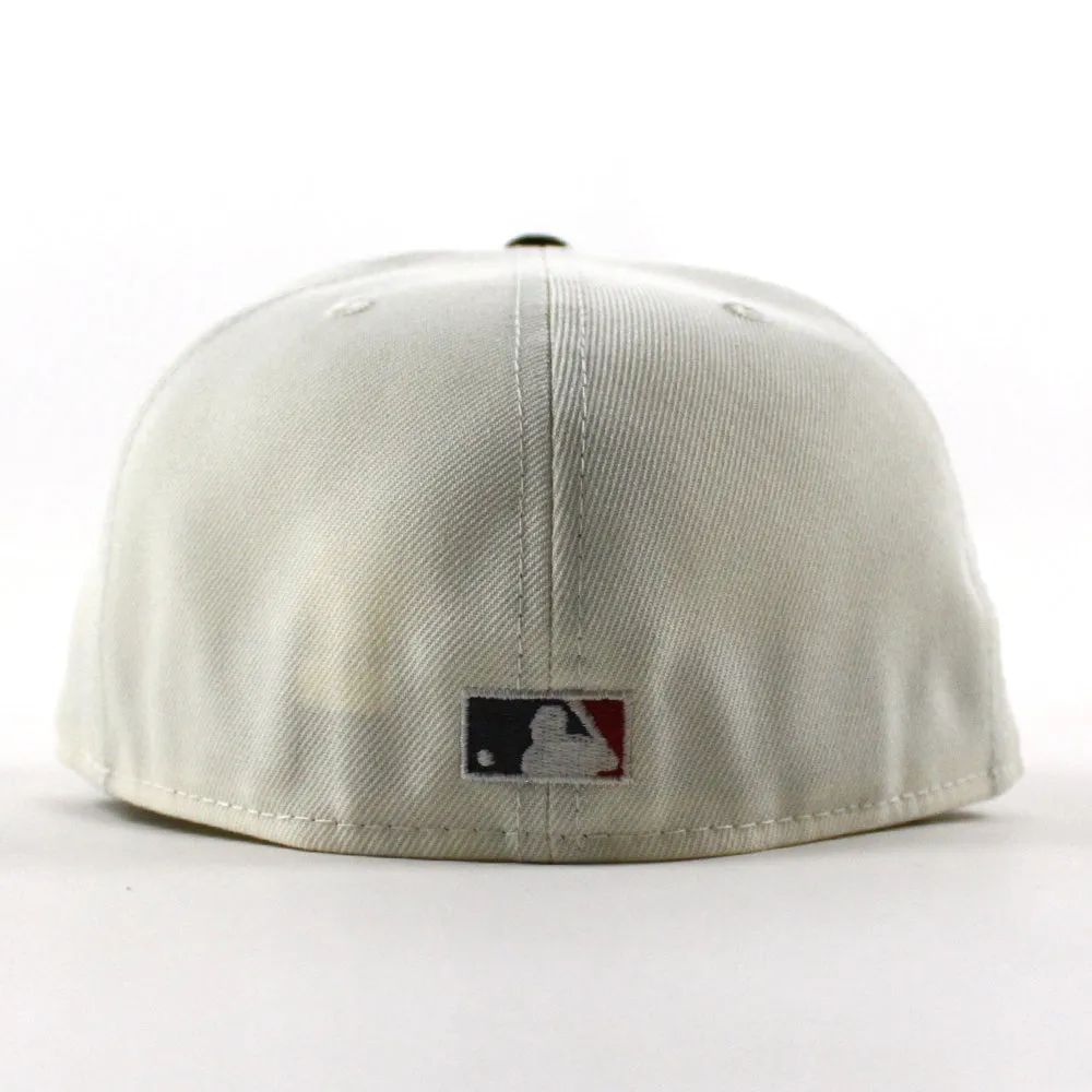 Anaheim Angels 1961 Angels Baseball  New Era 59Fifty Fitted Hat (Chrome White Black Green Gray Under Brim)