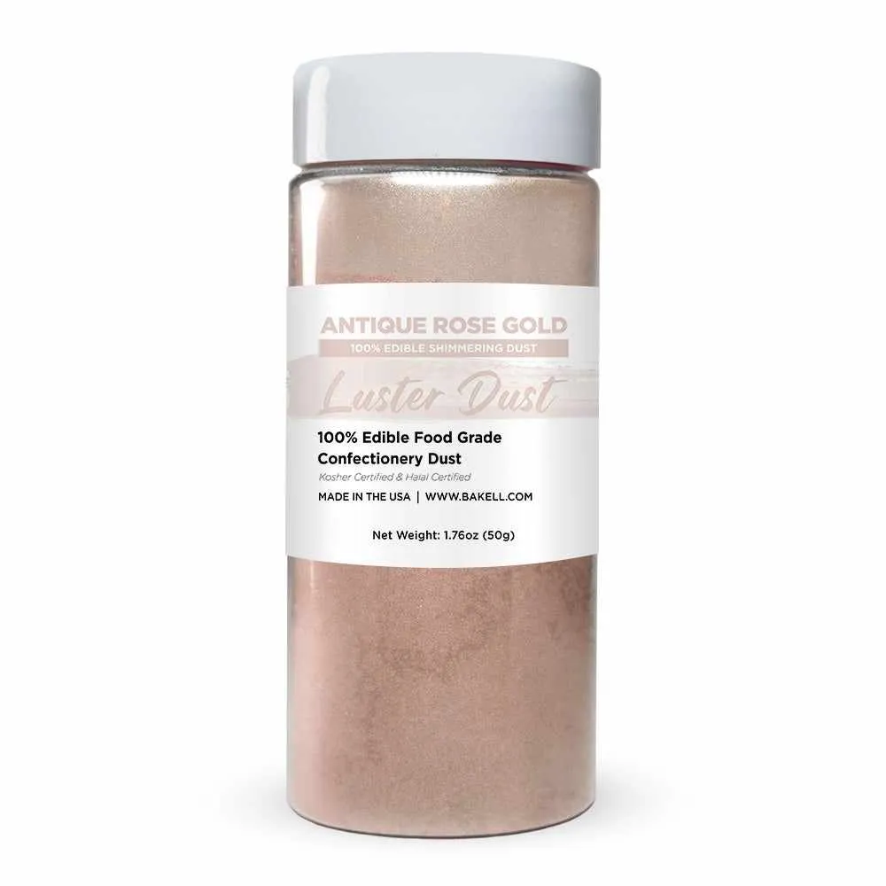 Antique Rose Gold Luster Dust Bulk Size