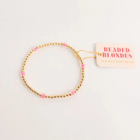 Beaded Blondes | Hot Pink Poppi Bracelet