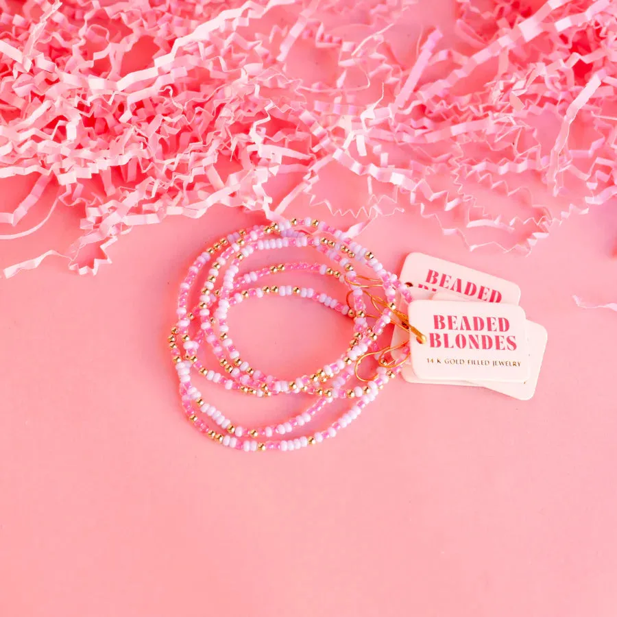 Beaded Blondes | Hot Pink Sprinkle Bracelet