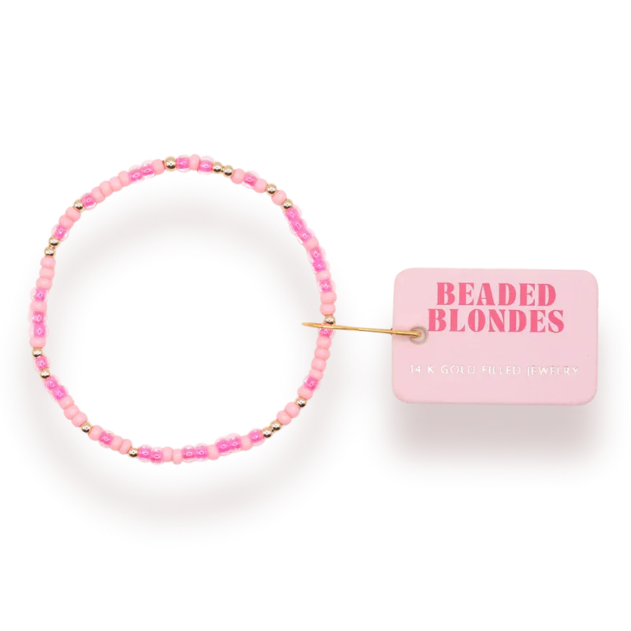 Beaded Blondes | Hot Pink Sprinkle Bracelet
