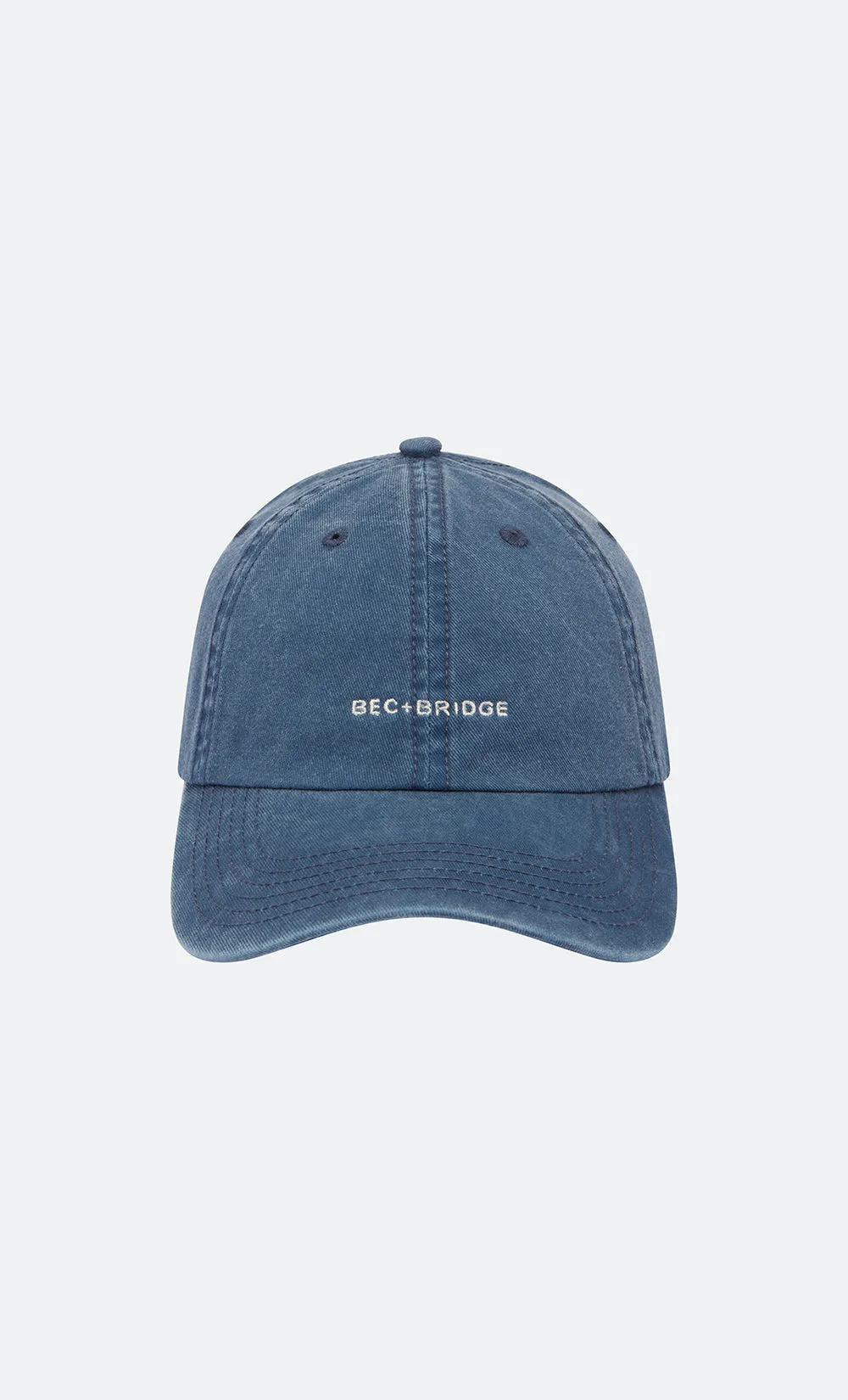 BEC   BRIDGE CAP - DENIM/IVORY