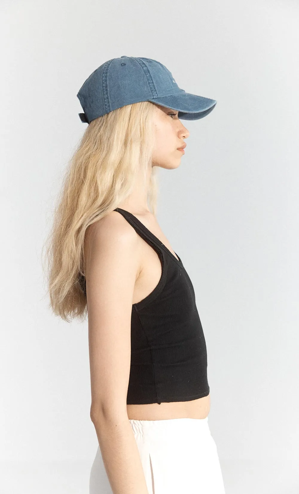 BEC   BRIDGE CAP - DENIM/IVORY