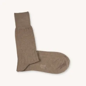 Beige Cotton Sock