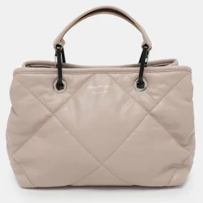 Beige Quilted Leather MyEA Tote
