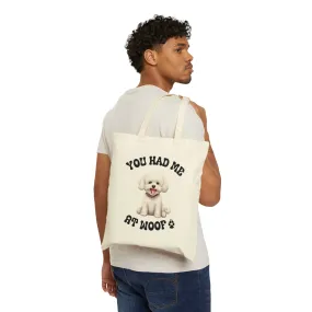 Bichon Frise Cotton Canvas Tote Bag