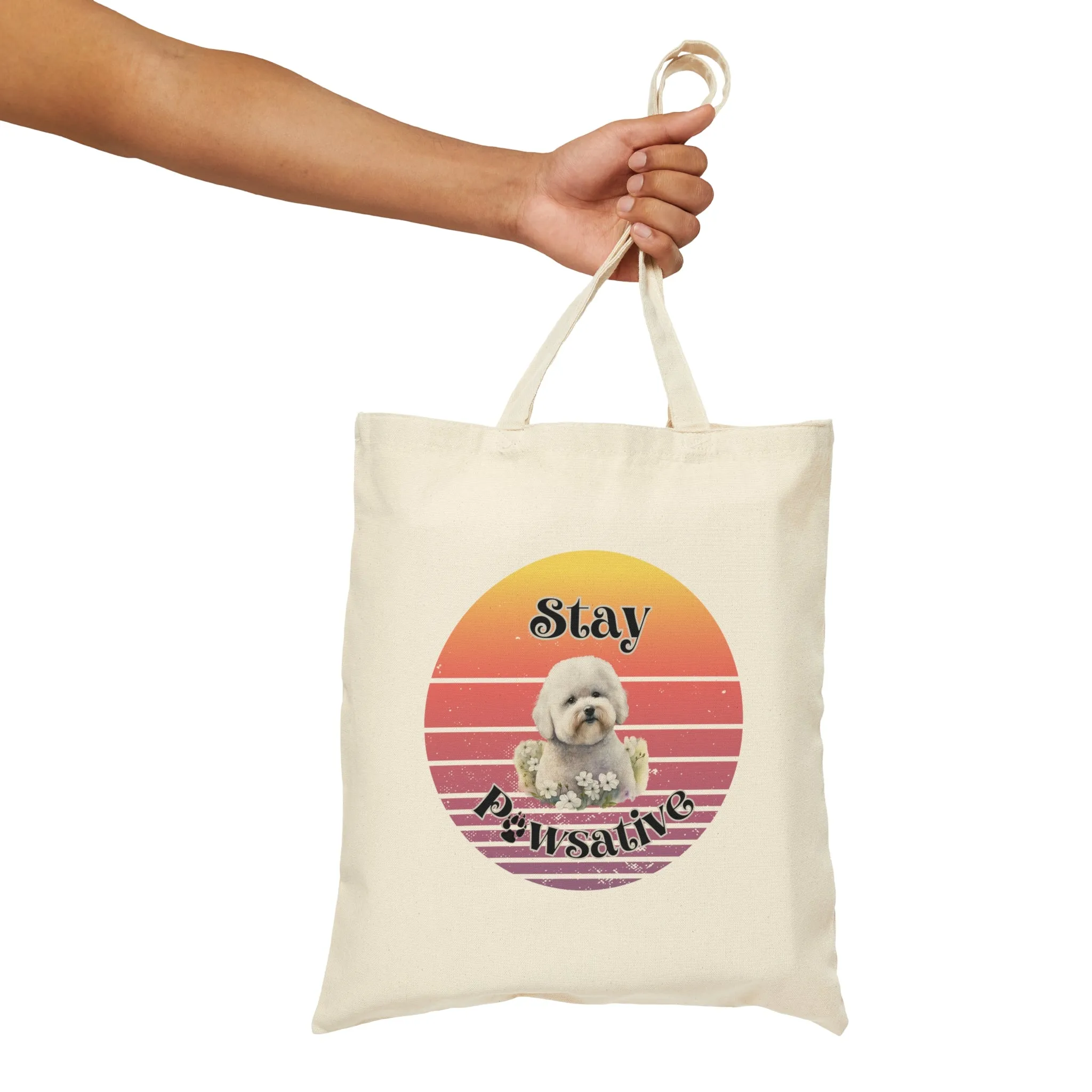 Bichon Frise Cotton Canvas Tote Bag