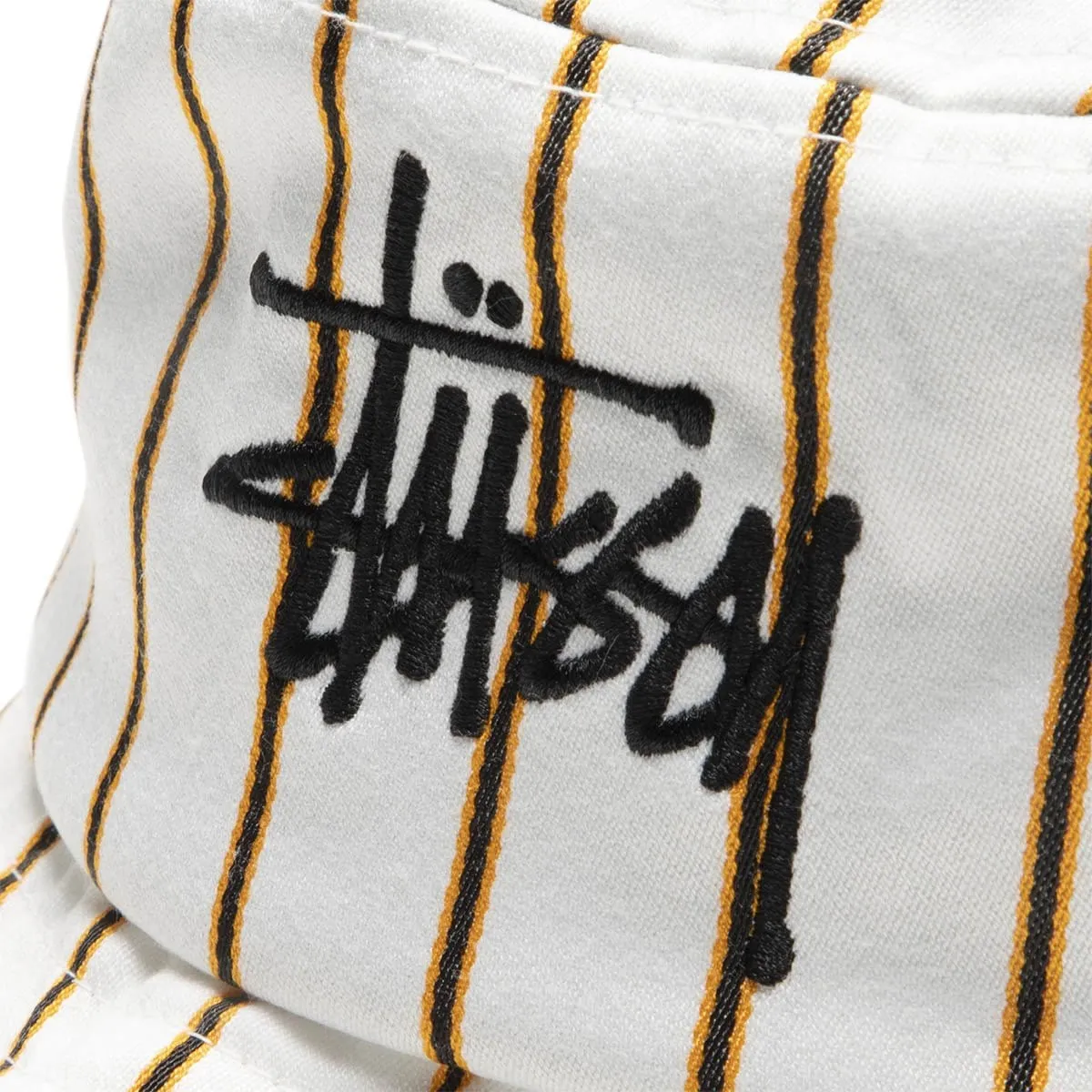BIG LOGO STRIPED BUCKET HAT
