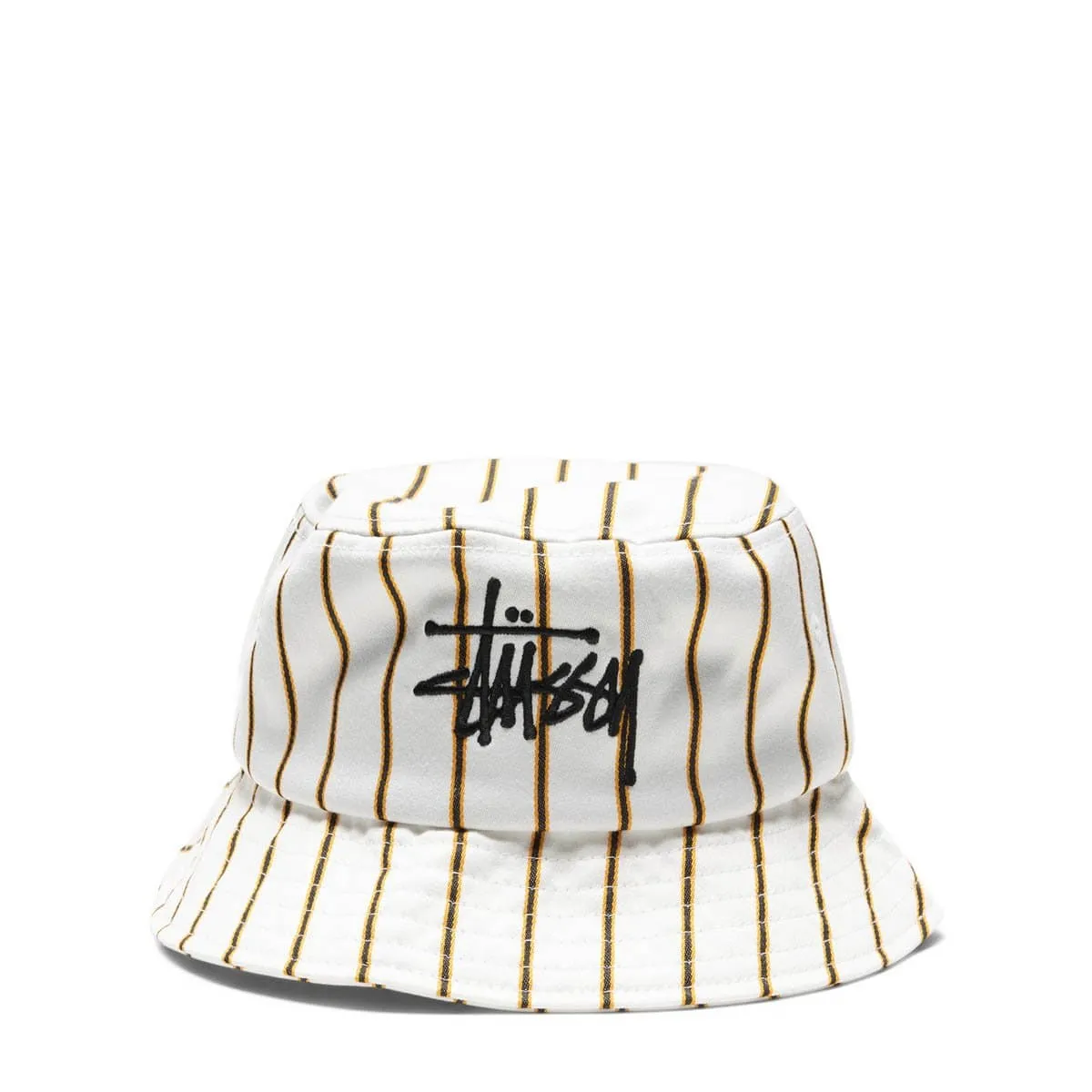 BIG LOGO STRIPED BUCKET HAT