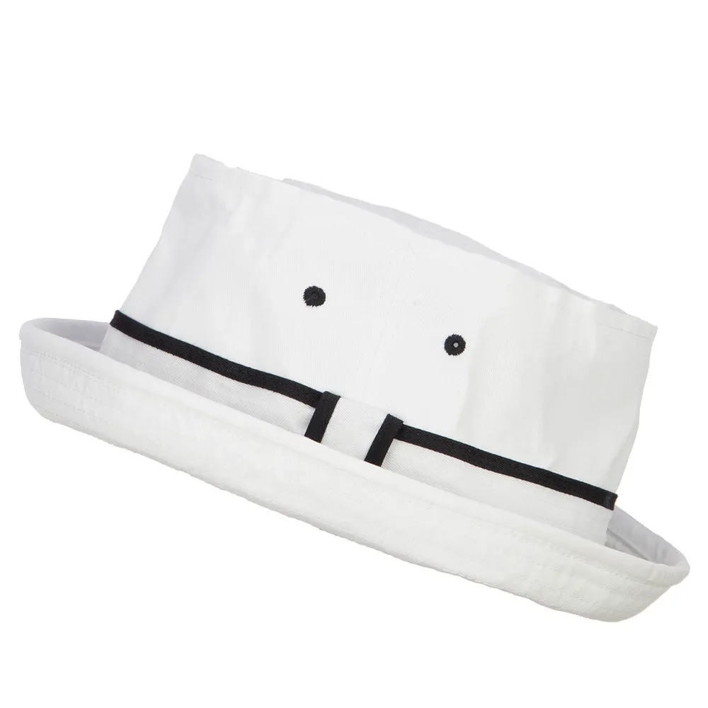 Big Size Striped Hat Band Fisherman Bucket Hat