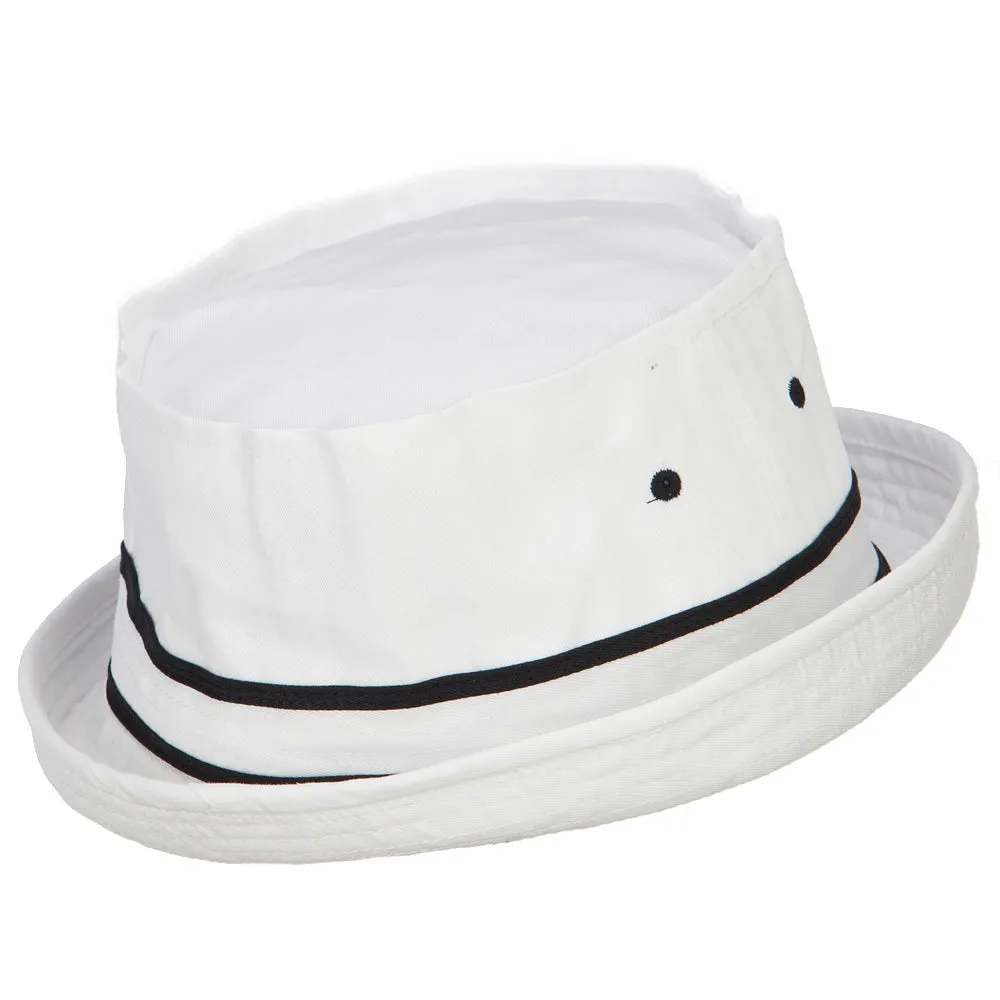 Big Size Striped Hat Band Fisherman Bucket Hat