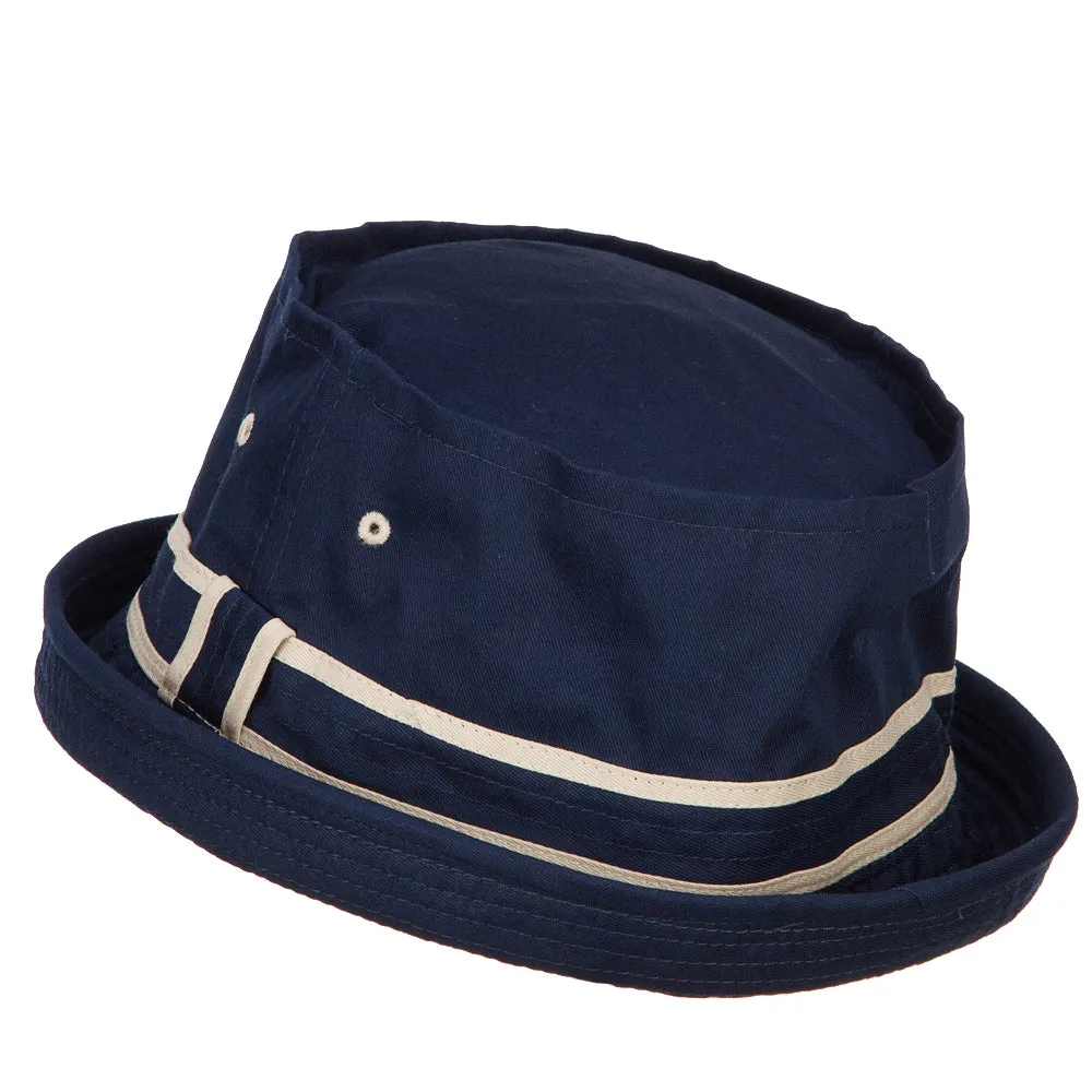 Big Size Striped Hat Band Fisherman Bucket Hat