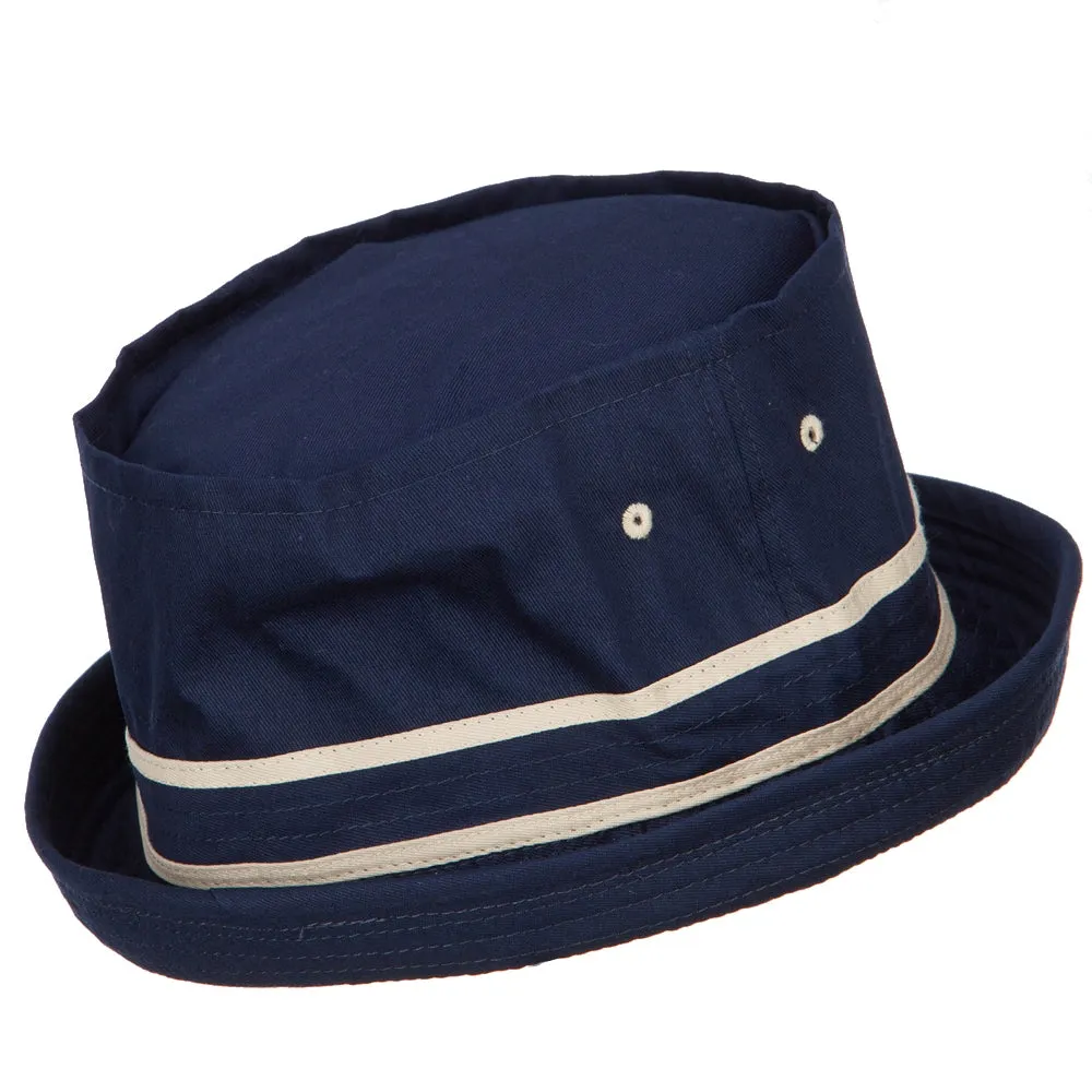 Big Size Striped Hat Band Fisherman Bucket Hat