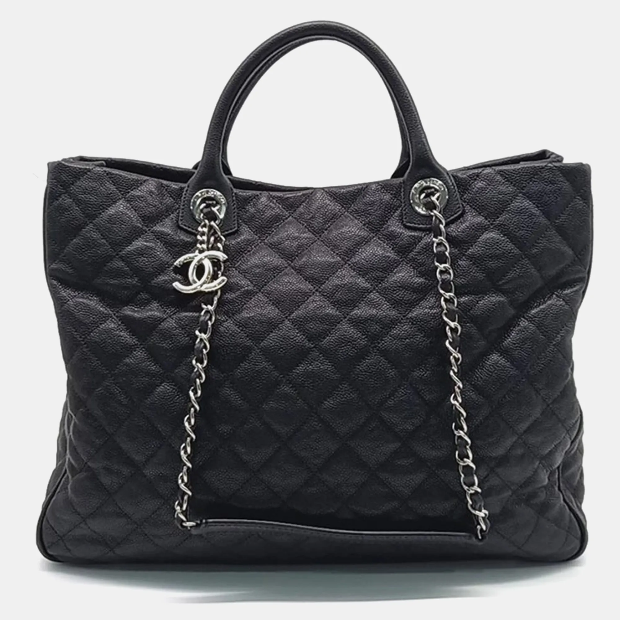 Black Caviar Leather tote bag