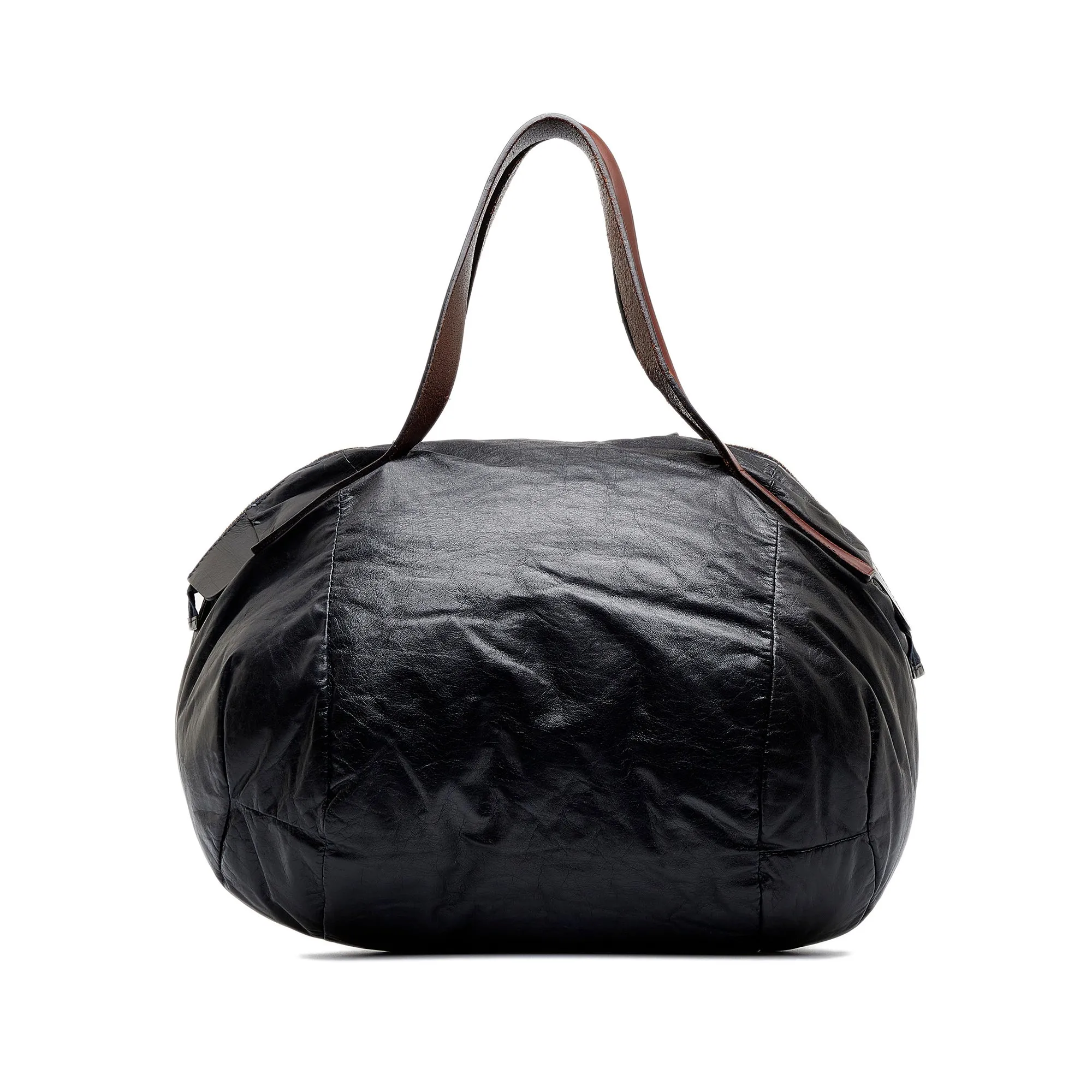 Black Celine Leather Tote Bag
