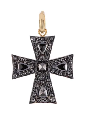Black Diamond Cross Pendant
