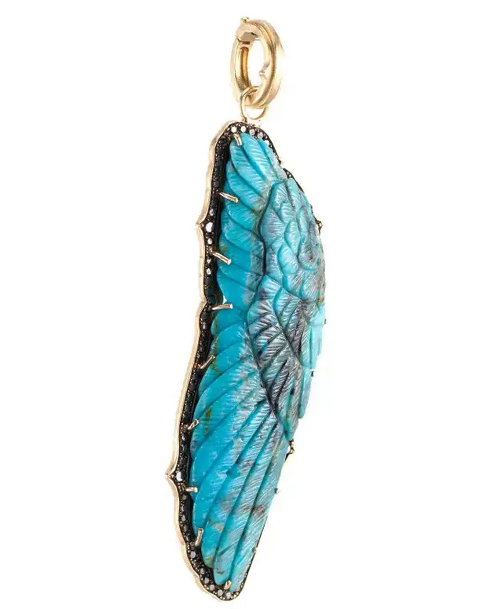 Black Diamond Kingman Turquoise Wing Pendant