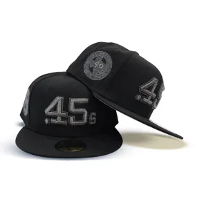 Black on Black Houston Colt .45's Gray Bottom Celebrating 40 Years Side Patch New Era 59Fifty Fitted