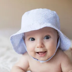 Blue Seersucker Bucket Hat