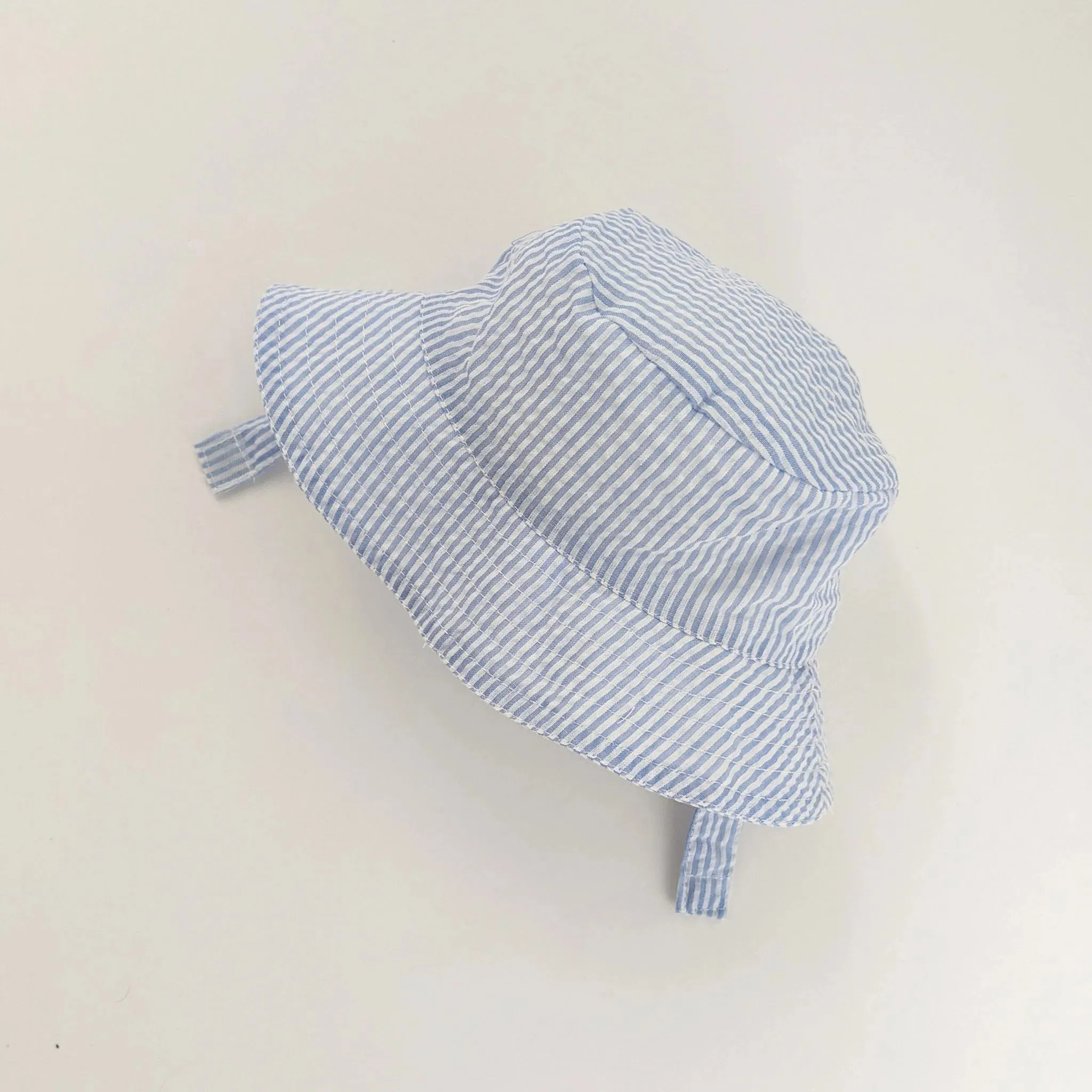 Blue Seersucker Bucket Hat