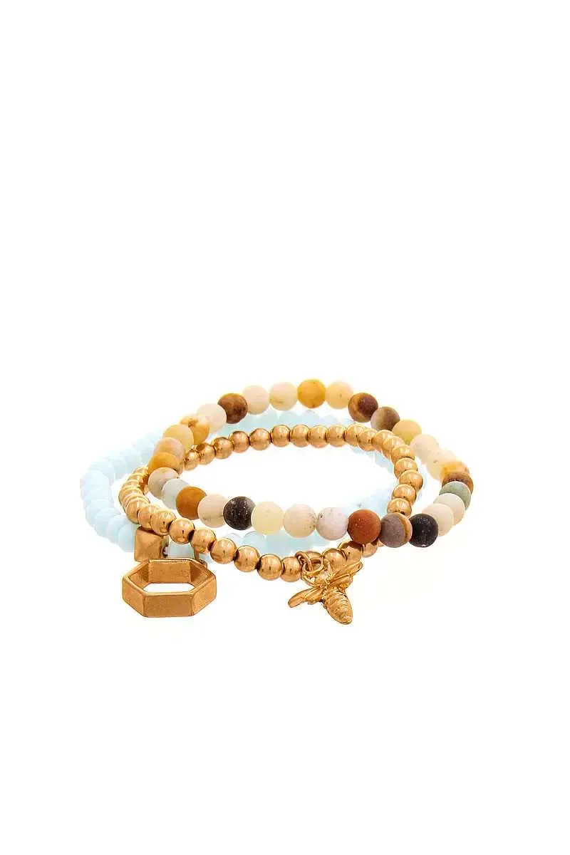 Blue Zone Planet |  Feeling Preppy Beaded Bracelet