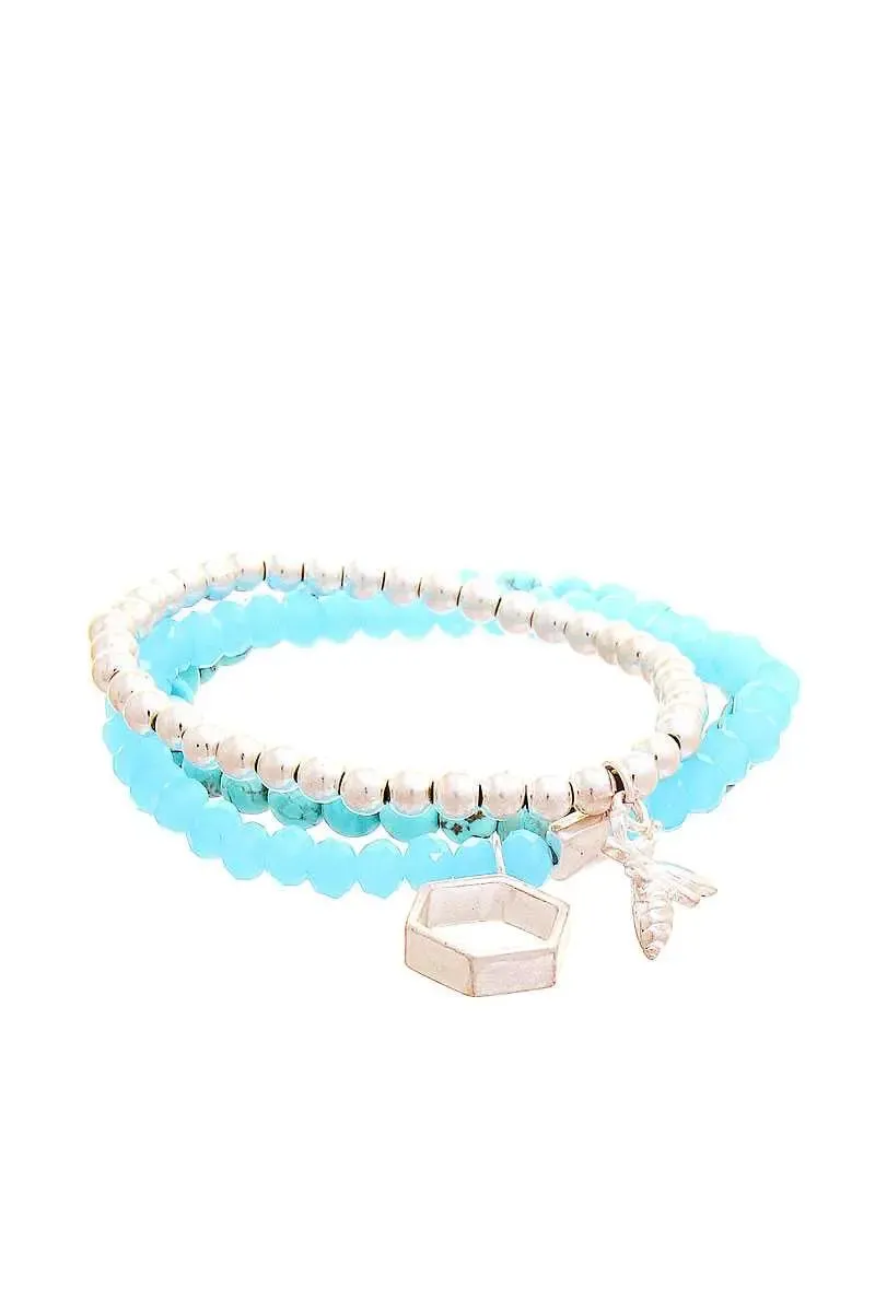 Blue Zone Planet |  Feeling Preppy Beaded Bracelet